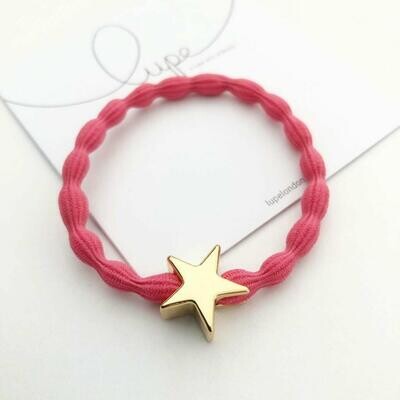Lupe Hair Bracelet - Star Coral Gold
