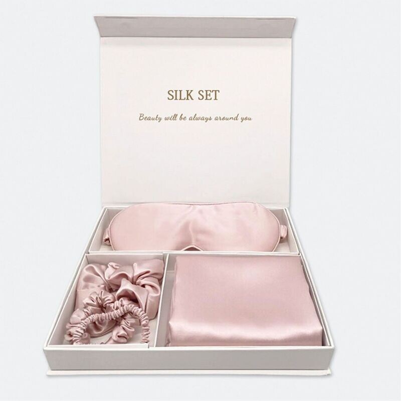 100% Silk Mulberry Sleep Set PINK