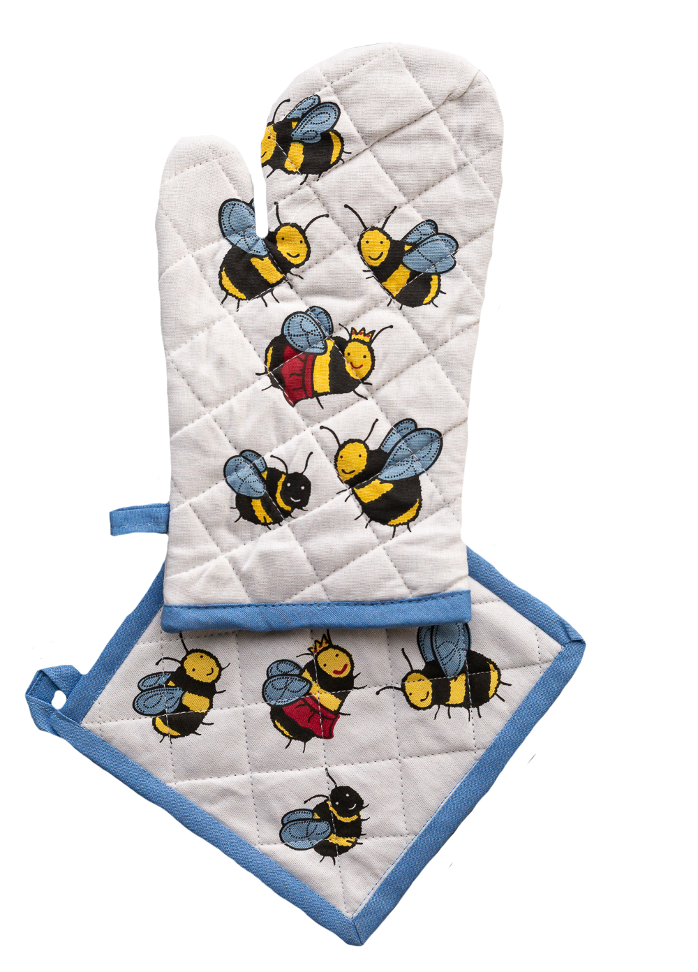 Oven Mitten and Pot Holder Set  BEES