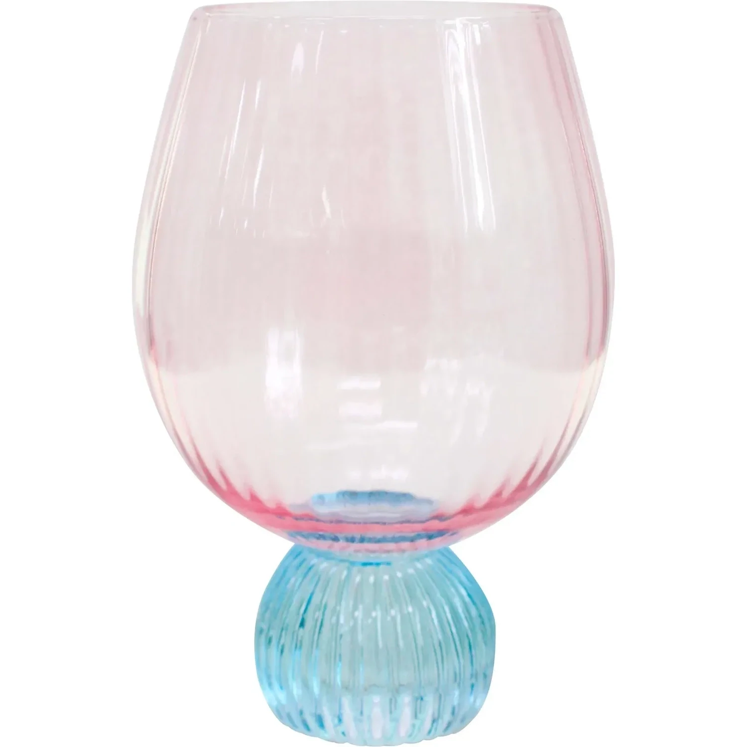 Bubble Ball Glass Pink/turquoise