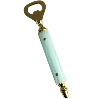 Blue Resin Marble bottle opener