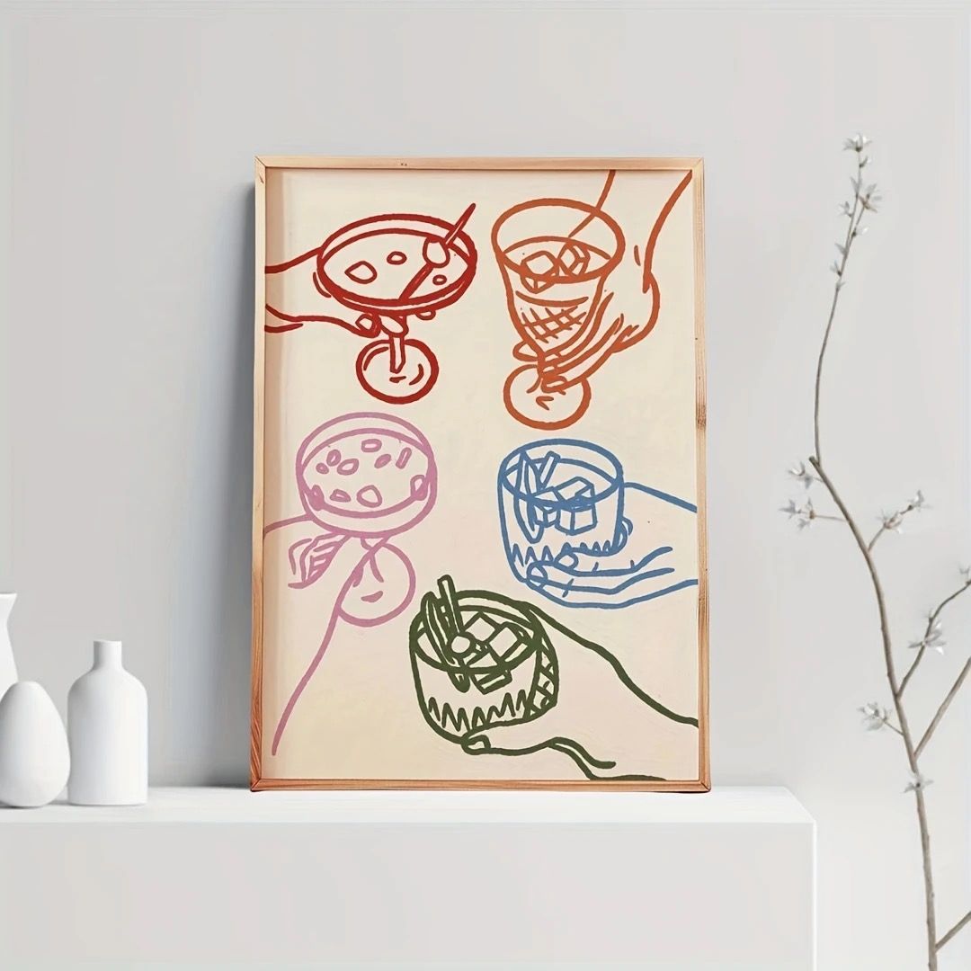 Drinks Cheers Canvas Wall Art