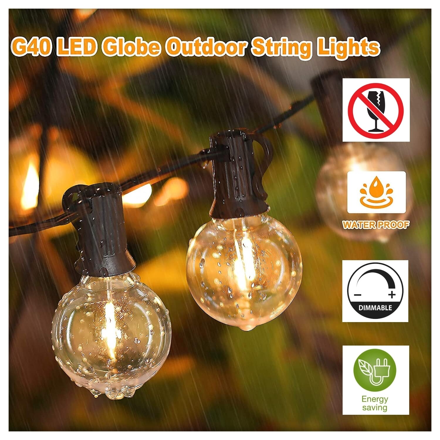 LED Bistro Lighting - Warm White