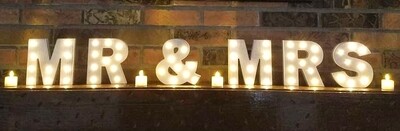 Mr. & Mrs. Marquee Letters