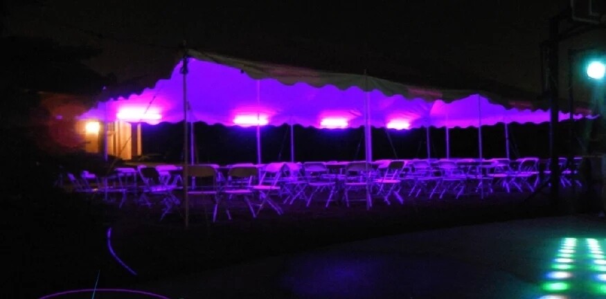 Colored Tent Lighting