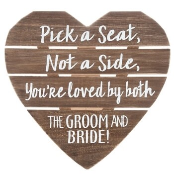Pick A Seat Wood Wall /Table Sign