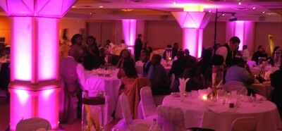 AMSH - Pink Uplighting &amp; Digital Monogram