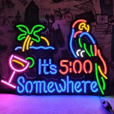It&#39;s 5:00 Somewhere Bar Sign