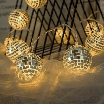 Mirror Ball String Lights