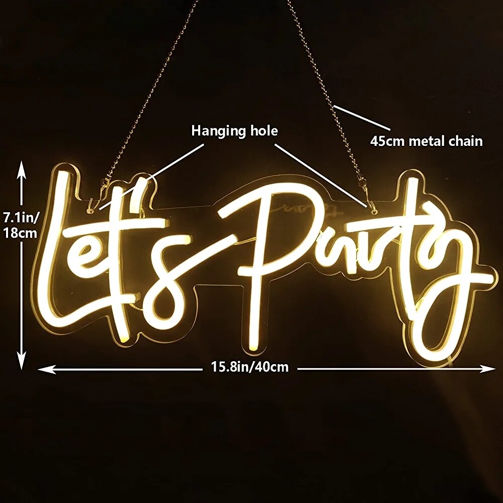 Let's Party - LED Neon Sign