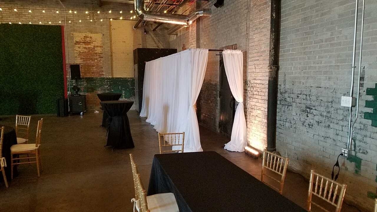 Drapery - To Cover Restrooms