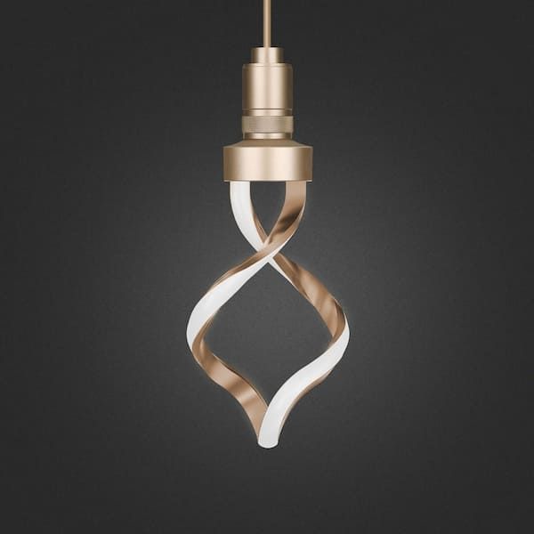 Modern LED Helix Light - Warm White