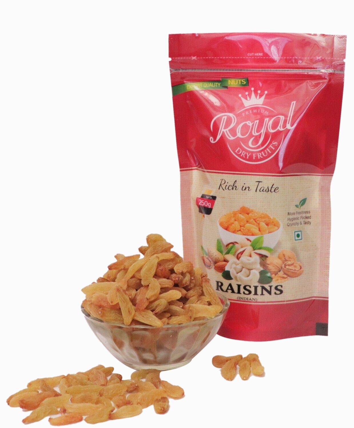 Premium Royal Dryfruits Raisins Indian Kismis 250g