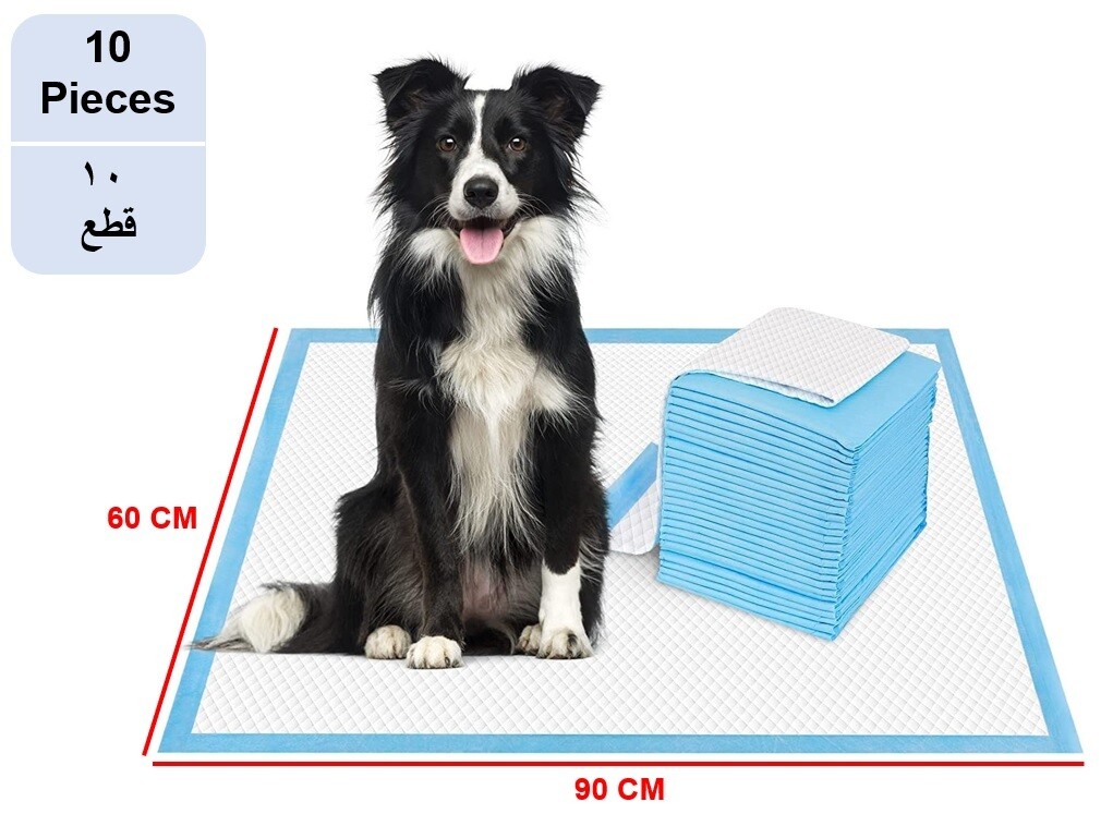 10-Pieces Packed in 1 Pouche Cherry Medical Supply 60 cm x 90 cm XL Pet Training Pads &amp; Puppy Pads Super Absorbent Pee Pads for Dogs, Leak-Proof Potty Training Pads for Puppies Cats Rabbits Pet Pads