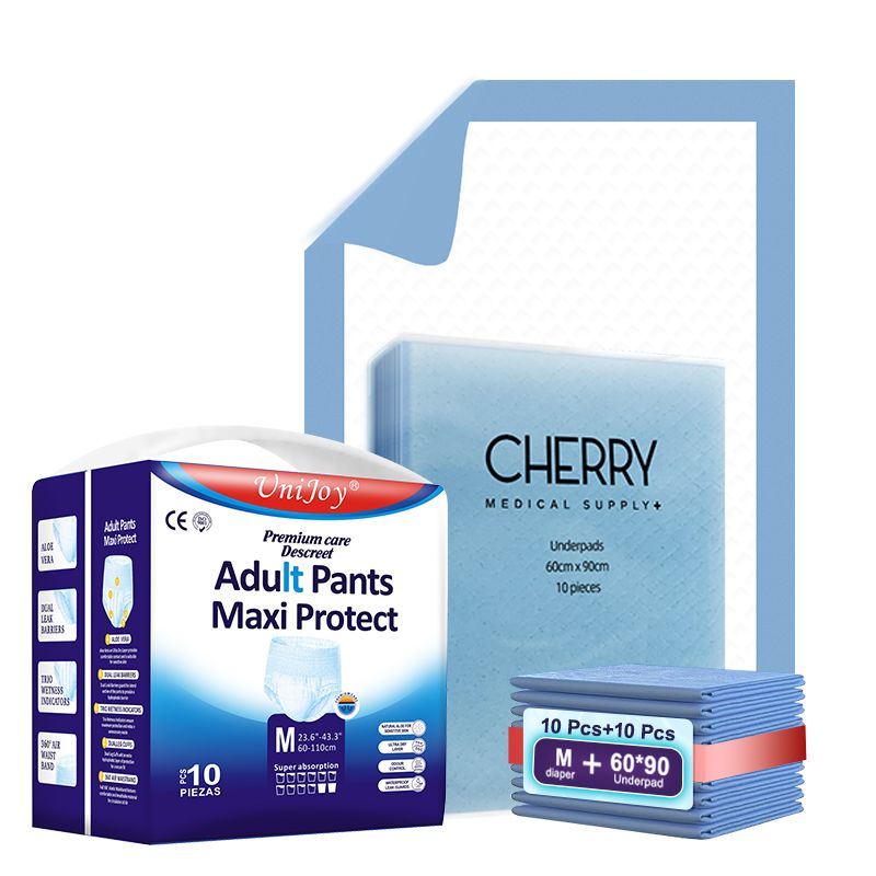 Medium Size Adult Diapers With Underpads
