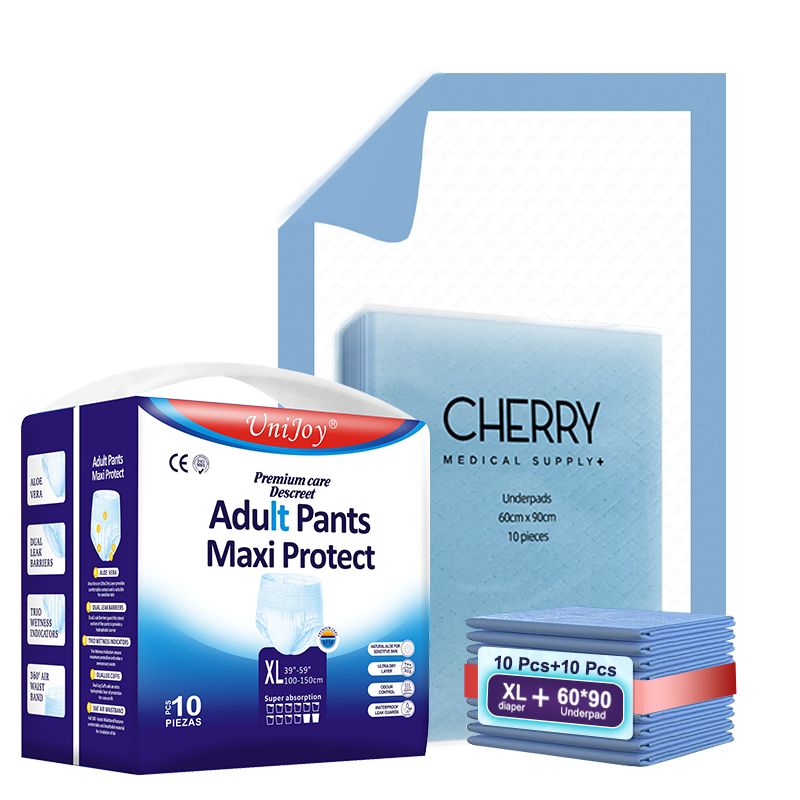 Extra Large Size Adult Diapers With Underpads