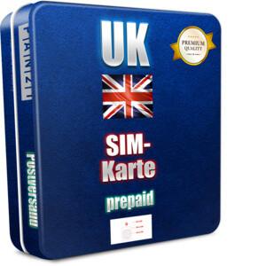 Englische Prepaid-SIM-Karte für Mobiltelefon