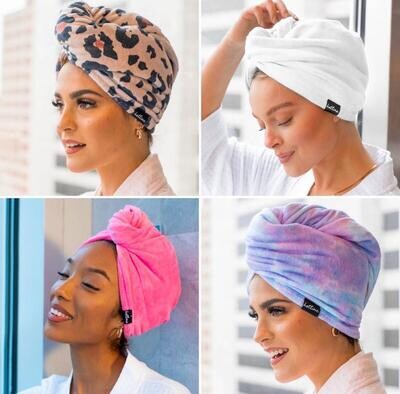 Serviette pour cheveux en microfibre twist