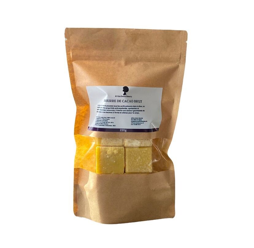 Beurre de cacao brut - 100% pur et naturel - 220 g