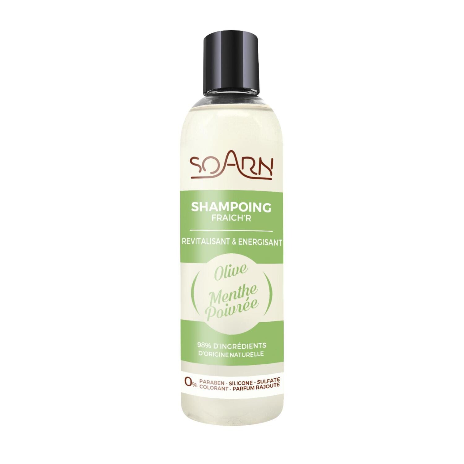 Shampoing fraich&#39;r - olive &amp; menthe poivrée - Soarn - 250 ml