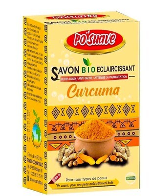 SAVON BIO CURCUMA ÉCLAIRCISSANT - PO SUAVE - 200 g