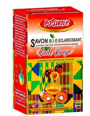 SAVON BIO À BASE D’HUILE ROUGE ÉCLAIRCISSANT - PO SUAVE - 200 g