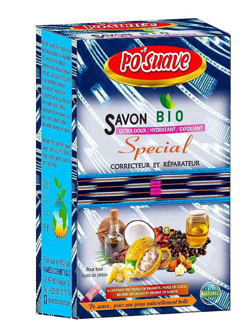 Savon bio spécial - correcteur et réparateur - Po Suave -   200 g