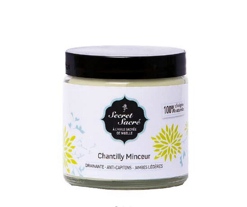 Chantilly minceur bio - à la nigelle - Secret Sacré  - 120 ml
