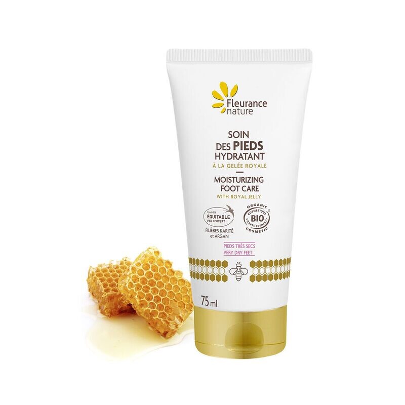 Soin des pieds hydratant bio - à la gelée royale - Fleurance Nature - 75 ml