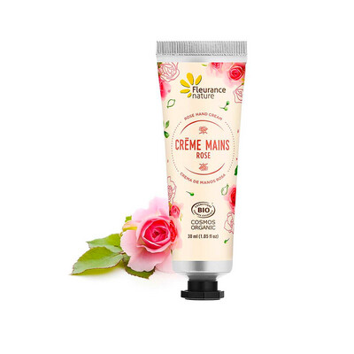 Crème pour les mains bio - rose - Fleurance Nature - 30 ml