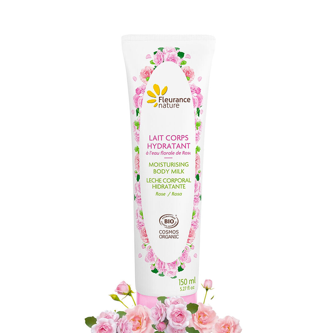 Lait corps hydratant  - à l&#39;eau de rose - Bio - Fleurance Nature - 150 ml
