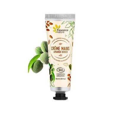 Crème pour les mains bio - amande douce - Fleurance Nature - 30 ml