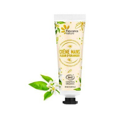 Crème pour les mains bio - fleur d&#39;oranger - Fleurance Nature - 30 ml