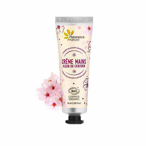 Crème pour les mains bio - fleur de cerisier - Fleurance Nature - 30 ml