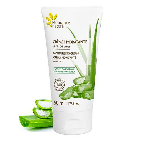 Crème hydratante bio - à l&#39;aloe vera - 50 ml