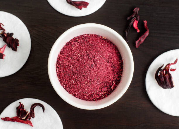 Poudre d&#39;hibiscus - 100% pure et naturelle - 1 Kg