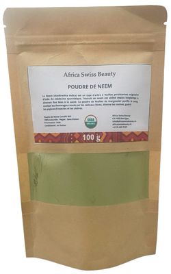 POUDRE VÉGÉTALE DE NEEM BIO - 100% NATURLLE - 100 g