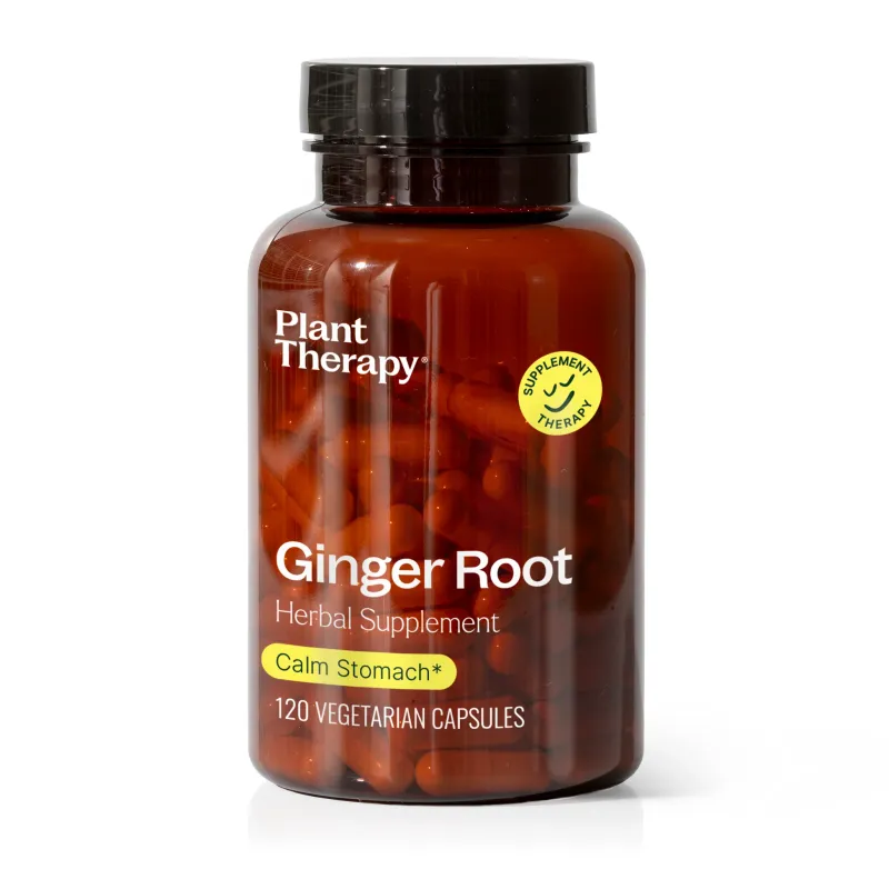 Complément à base de plantes de racine de gingembre   - Plant Therapy - 120 Capsules