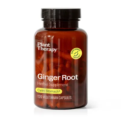 Complément à base de plantes de racine de gingembre   - Plant Therapy - 120 Capsules