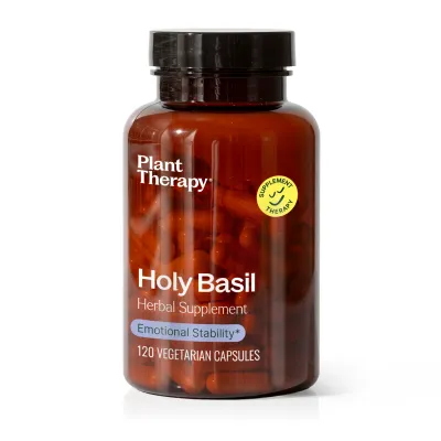 Complément à base de plantes de basilic sacré   - Plant Therapy - 120 Capsules