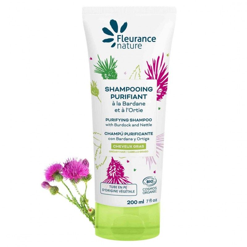 Shampoing purifiant - la bardane et à l&#39;ortie - Fleurance Nature - 200 ml