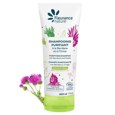Shampoing purifiant - la bardane et à l&#39;ortie - Fleurance Nature - 200 ml