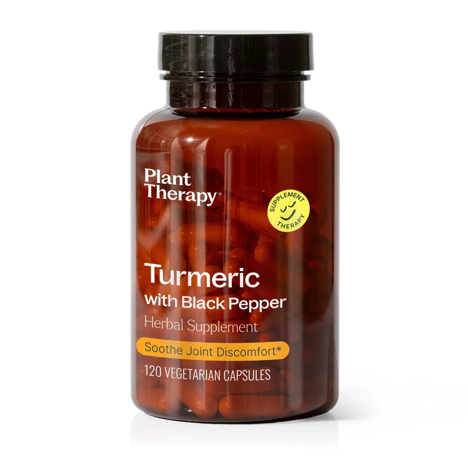 Complément à base de plantes - Curcuma &amp; poivre noir - Plant Therapy - 120 Capsules
