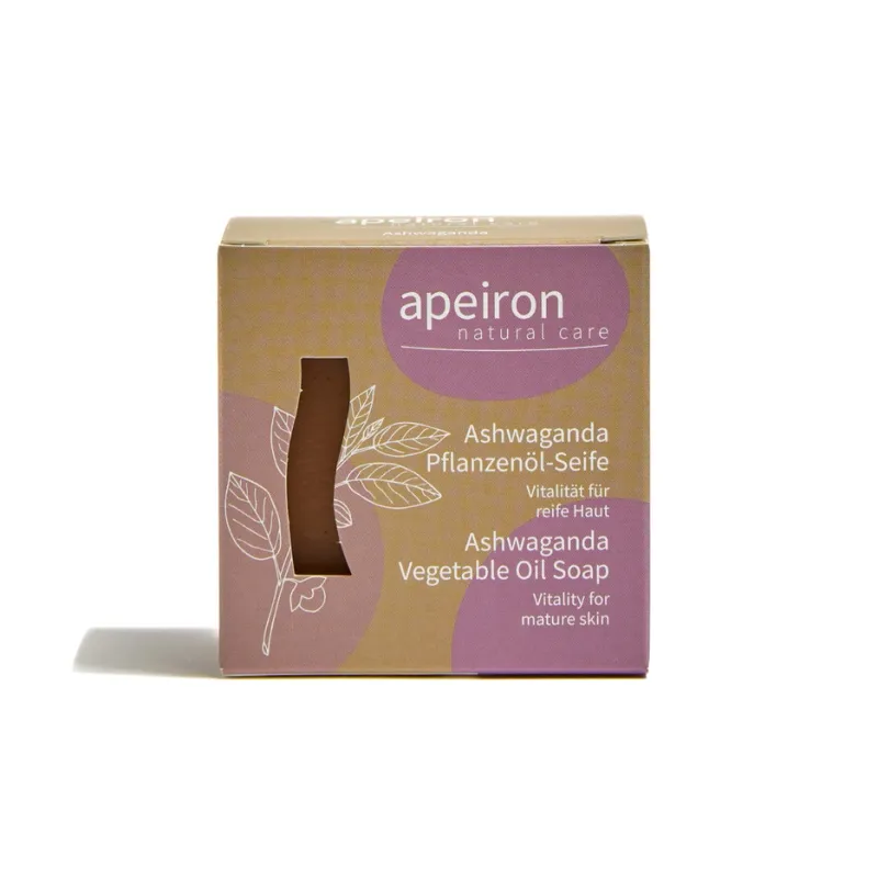 Savon à l&#39;huile végétale Ashwaganda - Apeiron - 100 g