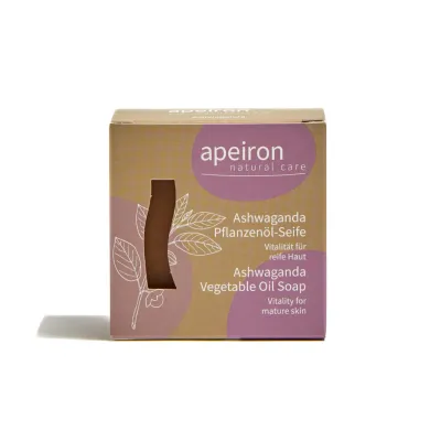 Savon à l&#39;huile végétale Ashwaganda - Apeiron - 100 g