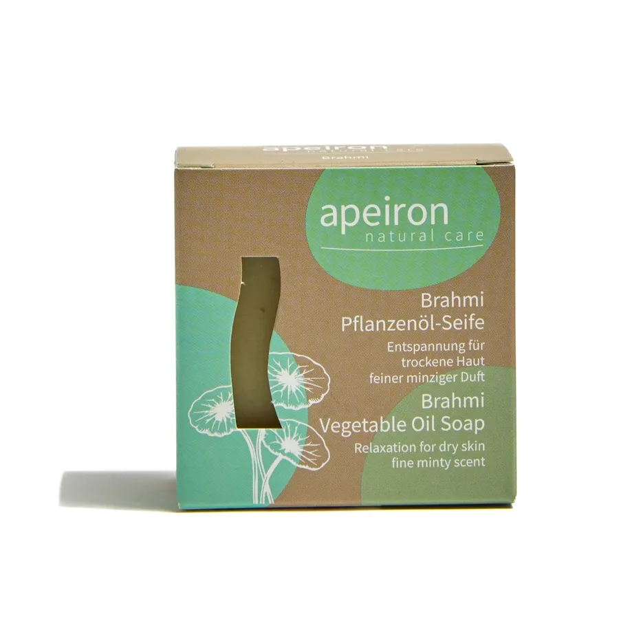 Savon à l&#39;huile végétale Brahmi - Apeiron - 100 g