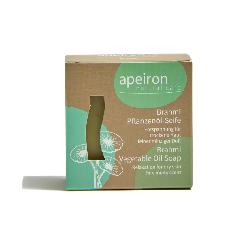 Savon à l&#39;huile végétale Brahmi - Apeiron - 100 g