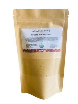 Poudre de gingembre Bio - 100% pure et naturelle - 100 g