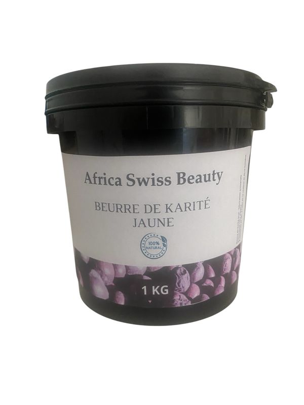 Beurre de karité brut jaune - 100% pur et naturel - 1 Kg