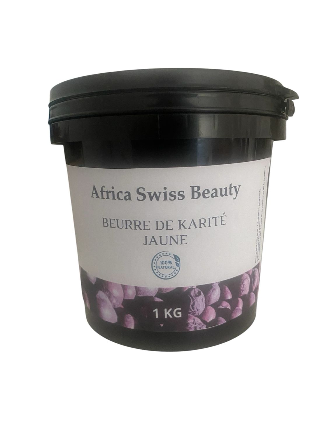 Beurre de karité brut jaune - 100% pur et naturel - 1 Kg